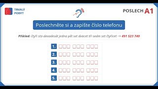 Poslechněte si a zapište číslo telefonu [upl. by Osman]