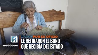 Le retiraron el bono de desarrollo humano con el que subsistía [upl. by Elyrad]