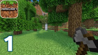 Minecraft Mobile Survival Walkthrough Part 1  The Introduction  Android No Commentary [upl. by Ario802]