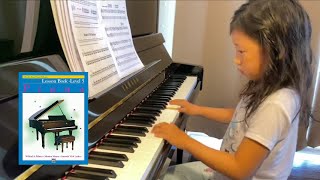 Theme  Alfreds Basic Piano Library Lesson Book Level 5 By Olivia [upl. by Ahsemot952]