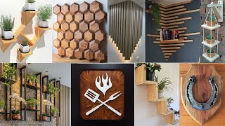 Wall décor and wall art ideas  Wood wall décor and wood wall art ideas  woodworking project ideas [upl. by Ynittirb]