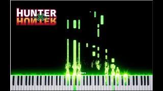 Departure  Hunter x Hunter OP  Piano Cover Synthesia  Embers Tutorial [upl. by Roxanne205]