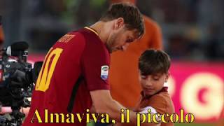 Almaviva il piccolo capitano a cui Totti ha dato la fascia31mag2017 [upl. by Ateerys]