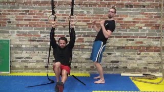 Gymnastic Rings Workout  Assisted Pullups [upl. by Nwahsed669]