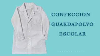 CONFECCION GUARDAPOLVO ESCOLAR Muy Facil  TRUCOS DE COSTURA  DIY [upl. by Aitan237]