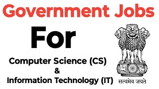 Best Government Jobs for CSIT Computer Science and Information Technology Student [upl. by Farron]