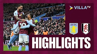 MATCH HIGHLIGHTS  Aston Villa 31 Fulham [upl. by Aket421]