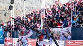 Grosser FanAufmarsch an Premiere  BiathlonWeltcup Lenzerheide 2023 [upl. by Leak574]