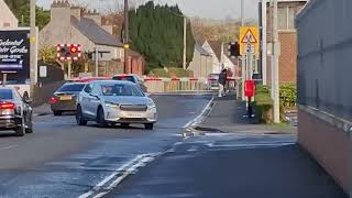 far shot antrim station level crossing co antrim 101124 [upl. by Mauve]