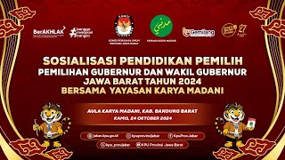 SOSIALISASI DAN PENDIDIKAN PEMILIH PILGUB JABAR 2024 [upl. by Sivar]