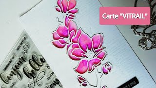 Cartes effet vitrail  Twinmarkers ACTION  Scrapbooking Carterie tutoriels français [upl. by Evilo]