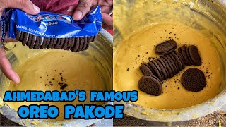 Ahmedabads Famous OREO KE PAKODE😱😱 ये क्या देख लिया🥵🥵 Indian Street Food  Gujarat [upl. by Gilbert627]