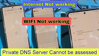 Internet Not working WIFI Not working  Private DNS Server cannot be assessed [upl. by Yesima321]