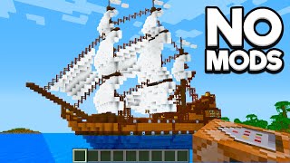 How I Built a DRIVABLE Ship in Minecraft [upl. by Ndnarb]