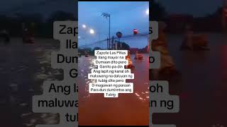 Bahang baha sa zapote kristineph viralvideo trending laspiñascity [upl. by Conal]