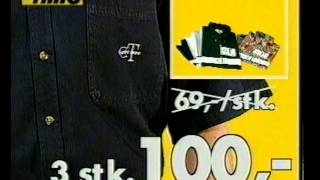 Reklameblokk på Tv2 1998 Byggmakker Fanta Tusenfyr mm [upl. by Suiravad]