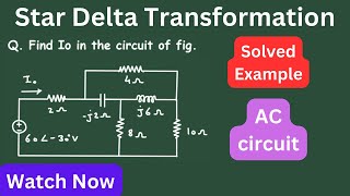 Delta to Star Conversion Phasors  Impedance and Admittance Problems  AC circuit [upl. by Lasyrc]