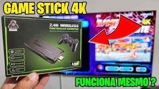 GAME STICK 4K VALE A PENA  MAIS DE 10 MIL JOGOS  LIGANDO PELA PRIMEIRA VEZ [upl. by Hsiwhem524]