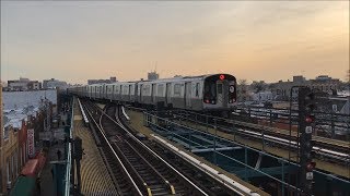 NYC Subway HD 60fps J Trains Terminating amp Turning at 121st Street 1419 [upl. by Aissela586]