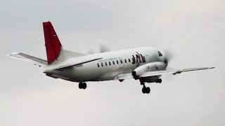 松山空港 快音プロペラ機の離陸！Japan Air Commuter Saab 340  Matsuyama Airport 2013 [upl. by Reese181]