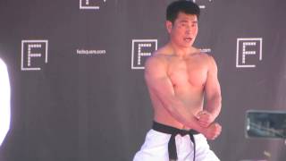 North Korea Taekwondo Demonstration [upl. by Melba620]