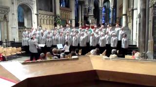 Croydon Male Voice Choir singing Halleluja at Canterbury Cathedral [upl. by Innaig]