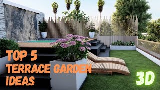 Top 5 Terrace Design Ideas 2022  Rooftop Designs  Modern House Archbytes  Terrace gardening [upl. by Caruso328]