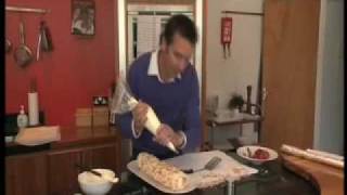 SaveAFewBobie Kevin Dundon Recipe Meringue Roulade with toasted almonds [upl. by Eahsed]