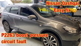 Nissan Qashqai P2263 boost pressure circuit 2 def [upl. by Nairret]