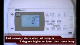 Filtrete 3M22 Onscreen HVAC setup nonheat pump systems [upl. by Lenwood]