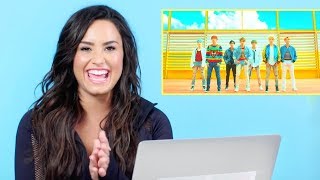 Demi Lovato reacts to KPop [upl. by Witcher]