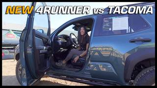 New 4Runner vs New Tacoma INTERIOR… better worse or the same a detailed walkaround [upl. by Doolittle]