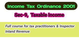 Taxable income Sec 09 ITO 2001 [upl. by Kyrstin]