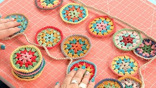 Crochet Bunting Lori Holts Chunky Thread Tutorial Series [upl. by Lipps]