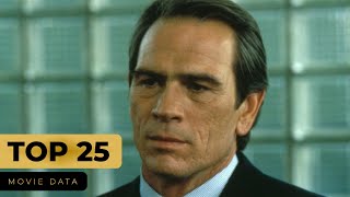 TOMMY LEE JONES MOVIES  TOP 25 [upl. by Aneleh]