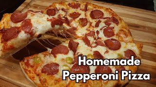 Homemade Pepperoni Pizza  Food Diary [upl. by Llerut188]