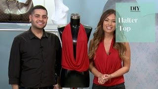 DIY No Sew Halter Top with Michael Costello [upl. by Aidnis]