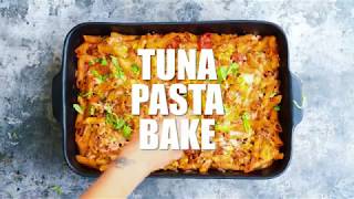 Tuna Pasta Bake  Slimming World  SupergoldenBakes [upl. by Orsa]