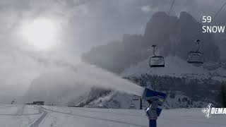 Snowmaking at its best 3 Italian top references by DEMACLENKO [upl. by Ty]