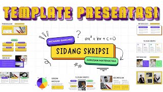 Sidang Skripsi Template Powerpoint Pro Kuliah Powerpoint Slide PPT Template Presentasi Canva Pro [upl. by Orsola155]