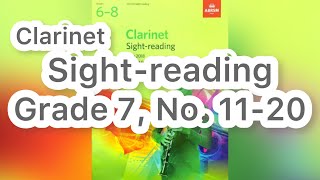 Grade 7 No 1120  ABRSM Clarinet Exam Sightreading specimen tests from 2018 syllabus [upl. by Formenti]