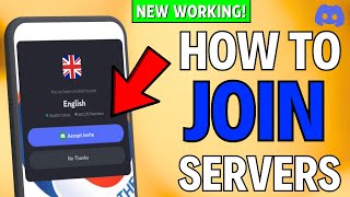 How to Join Discord Servers on Mobile 2024 [upl. by Damon259]