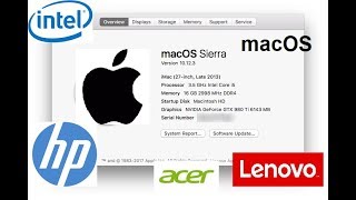 Mac OS sierra in HP laptop intel [upl. by Lavena899]