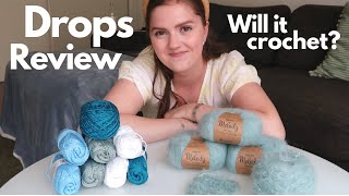 Yarn newbie unboxes and reviews Drops Design yarns  The Mindful Creators [upl. by Emelita]