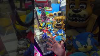 Trying To Win Every Sonic Plush 😮 shorts clawmachine arcade fnaf sonic holidaywithyoutube [upl. by Lucania]