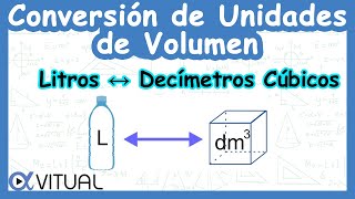 🧊 Conversión de Unidades de Volumen Litros L a Decímetros Cúbicos dm³ [upl. by Elleirbag805]