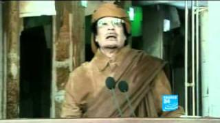 Intervention de Mouammar Kadhafi à la TV Libyenne [upl. by Eltsyrk]