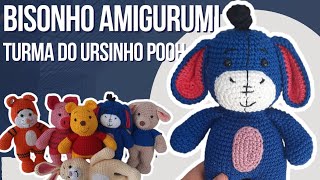 PASSO A PASSO Bisonho amigurumi da Turma do ursinho Pooh Burrinho bisonho [upl. by Mikahs]