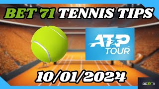 Tennis Picks and Predictions 10124 [upl. by Ahsienal]