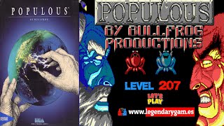 Populous 1  Gameplay  Bullfrog  Level 207  Alptmet  1989  MSDos  Lets Play  Walkthrough [upl. by Lesna]